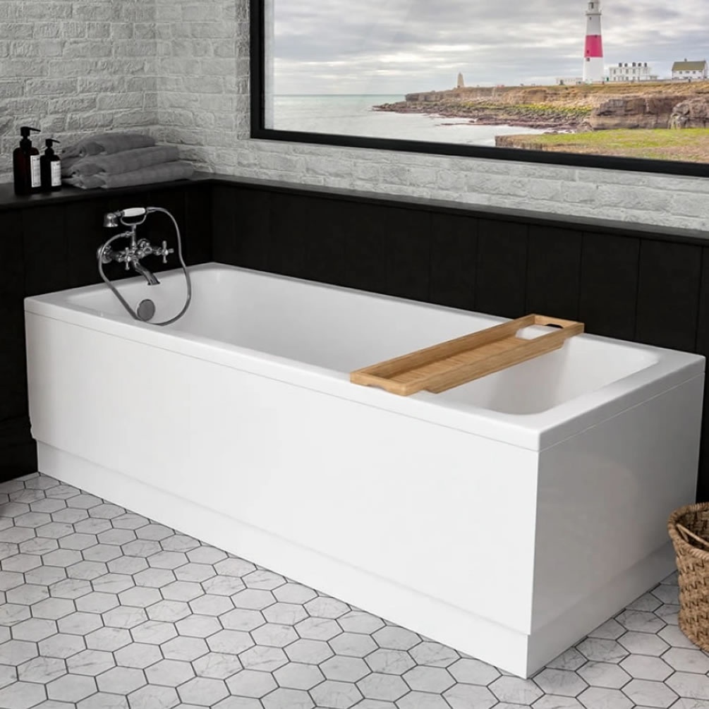 Eastbrook Beaufort Portland 1600 x 800mm Single Ended Bath | Sanctuary ...